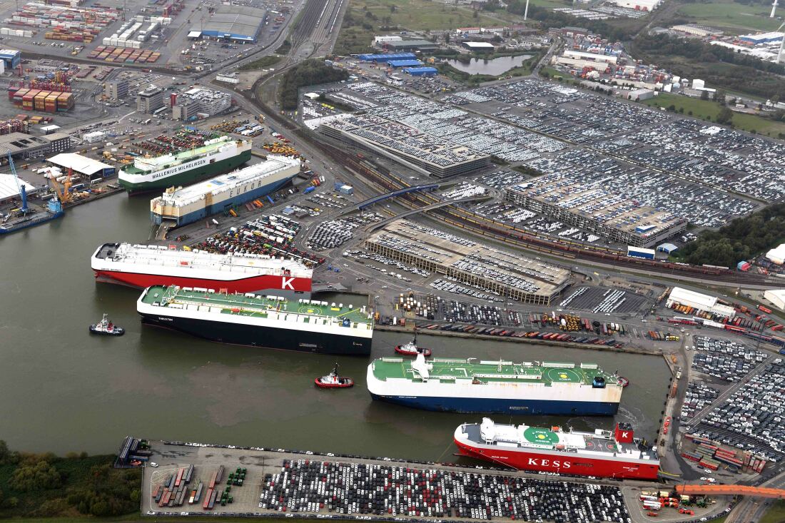 Das AutoTerminal der BLG LOGISTICS in Bremerhaven